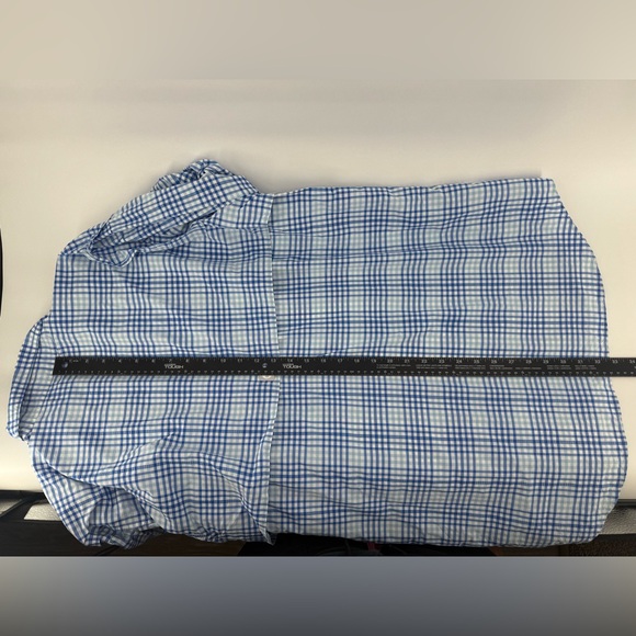 Vineyard vines men’s vented harbor shirt blue plaid long sleeve size L - Picture 15 of 15